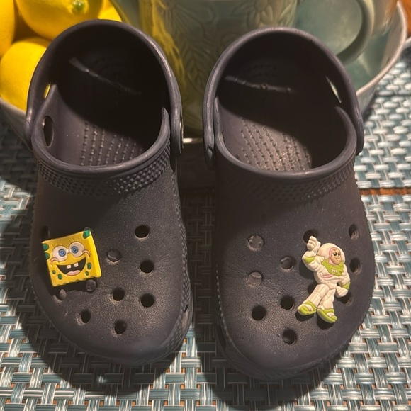 Crocs Classic Clogs Navy Blue Toddler Kids - Size C8 - Picture 1 of 5